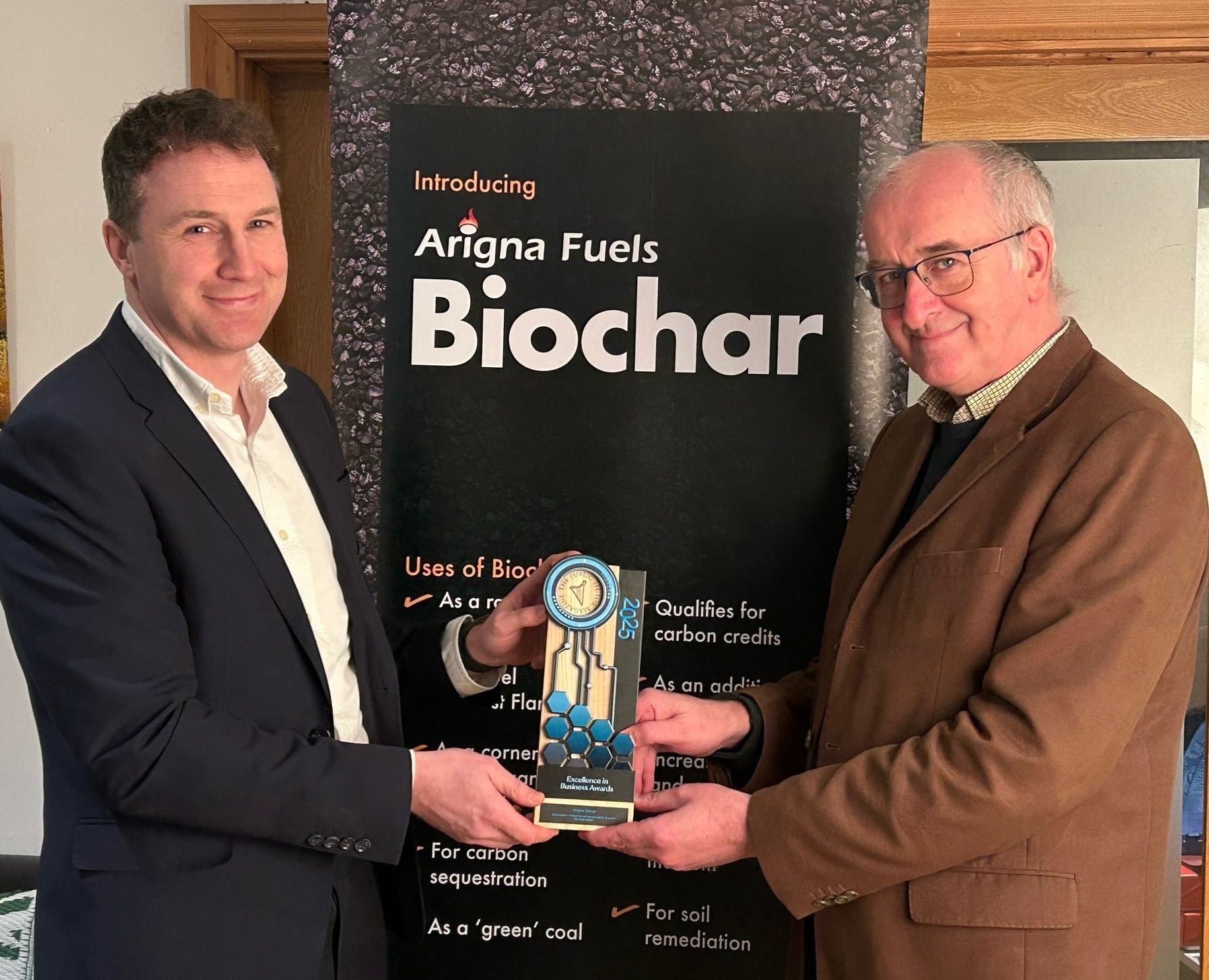 Our Managing Director, Brendan Layden, and Commercial Director, Conor Layden, proudly accepted the award